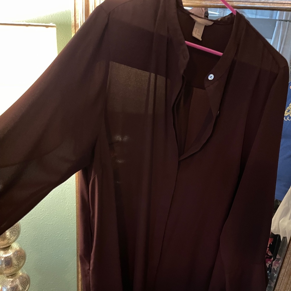 H&M Purple Sheer Dress